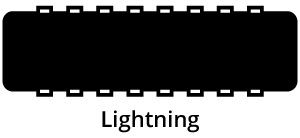 Schematic representation of a Lightning connector